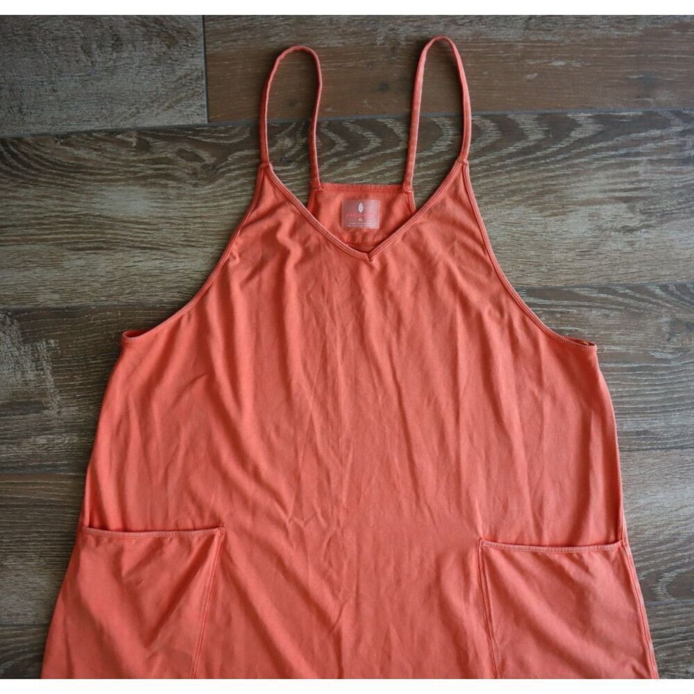 Free People Movement OB1239677 Women's Sz XL Coral Hot Shot Jumpsuit - Picture 4 of 8